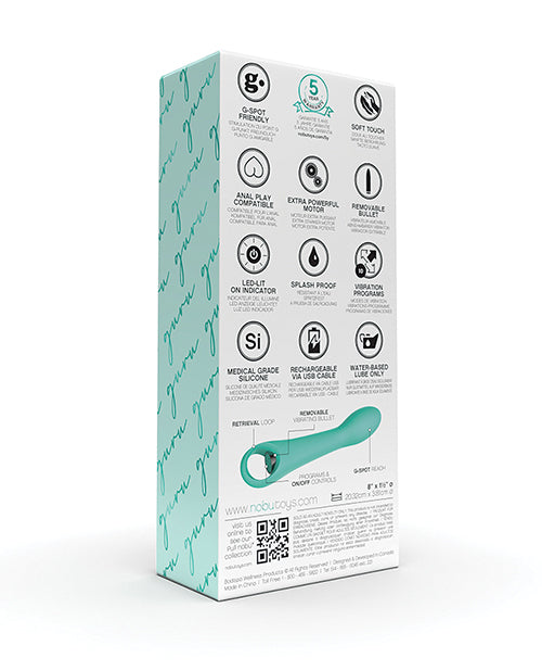 Vibreur Nobu Essentials Bullet | Vibreur point G Guru | Vibreur anal turquoise | Meilleur vibreur pour femme