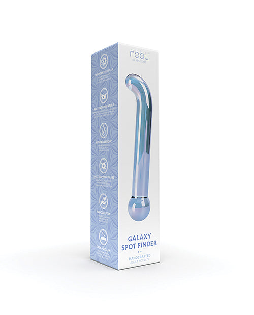 Nobu Galaxy Dildo en Verre | Dildo Réaliste Localisateur de Point G | Grand Dildo Bleu | Gros Dildo Fabriqué à la Main