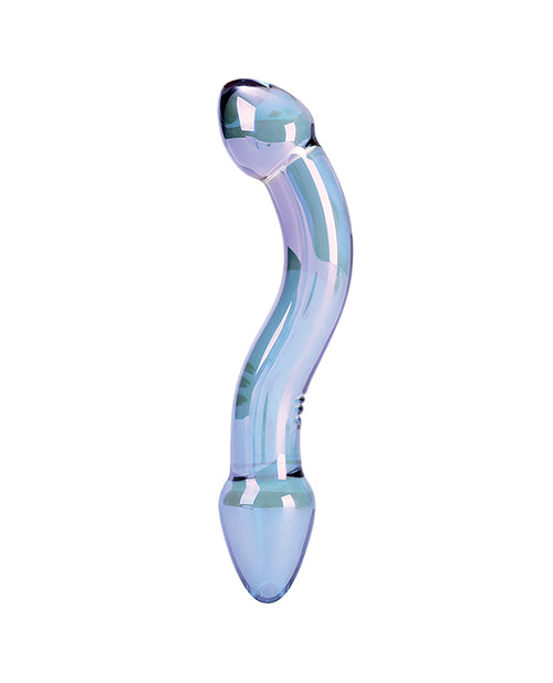 Nobu Galaxy Realistic Dildo | Double Courbure Dildo en Verre | Dildo Réaliste Bleu | Grand Dildo