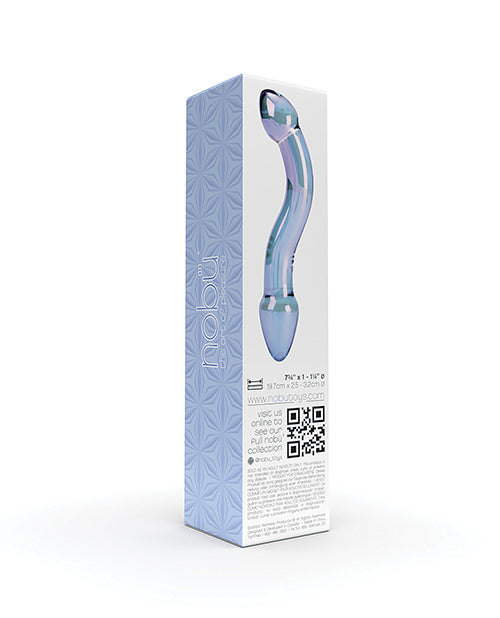 Nobu Galaxy Realistic Dildo | Double Courbure Dildo en Verre | Dildo Réaliste Bleu | Grand Dildo