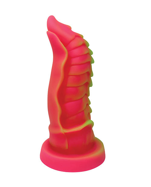 Dildo grande Nobu Tanu | Dildo de fantasía con ventosa | Dildo rosa fluorescente realista