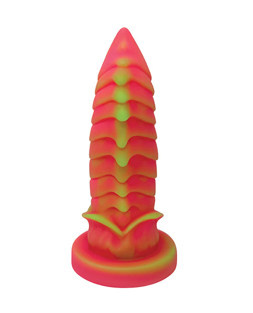 Dildo grande Nobu Tanu | Dildo de fantasía con ventosa | Dildo rosa fluorescente realista