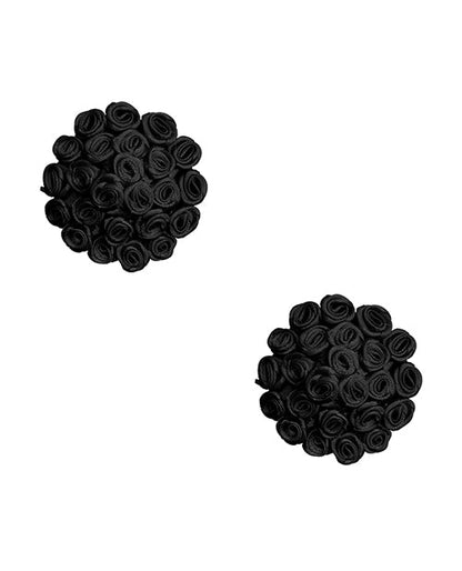 Neva Nude Burlesque Nightfall Roses Pezoneras de Silicona Reutilizables - Negro Talla Única