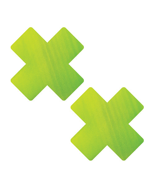 Cache-tétons Neva Nude Chameleon X Factor à couleurs changeantes – Vert/Jaune