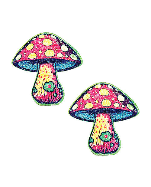 Cubrepezones Neva Nude Glitter Shroom - Rojo Multicolor T/U