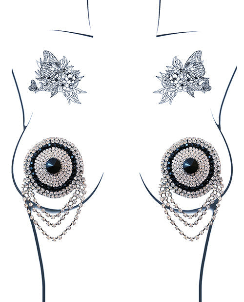 Cache-tétons en silicone réutilisables Neva Nude Burlesque La Vie Bohème Jewel – Cristal T/U