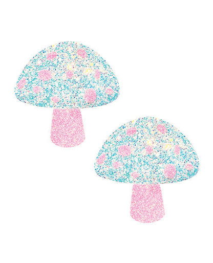 Neva Nude Cubrepezones Shroom con Brillo de Luz Negra - Rosa/Blanco T/U