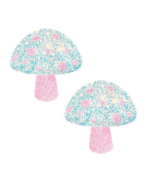 Neva Nude Cubrepezones Shroom con Brillo de Luz Negra - Rosa/Blanco T/U