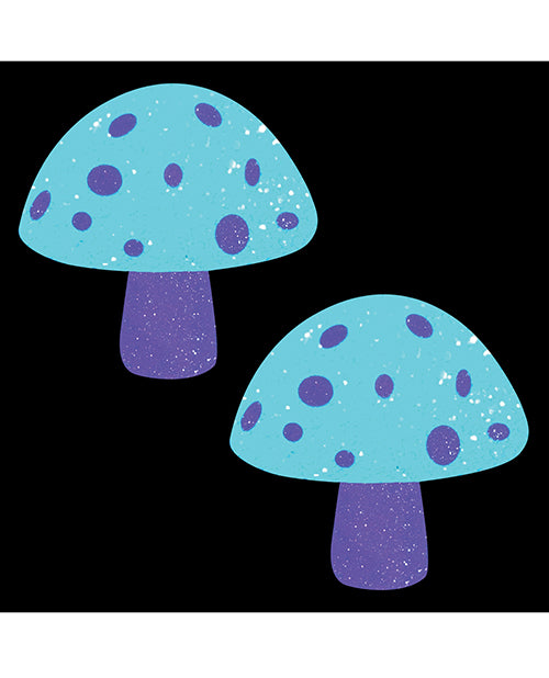 Neva Nude Cubrepezones Shroom con Brillo de Luz Negra - Rosa/Blanco T/U