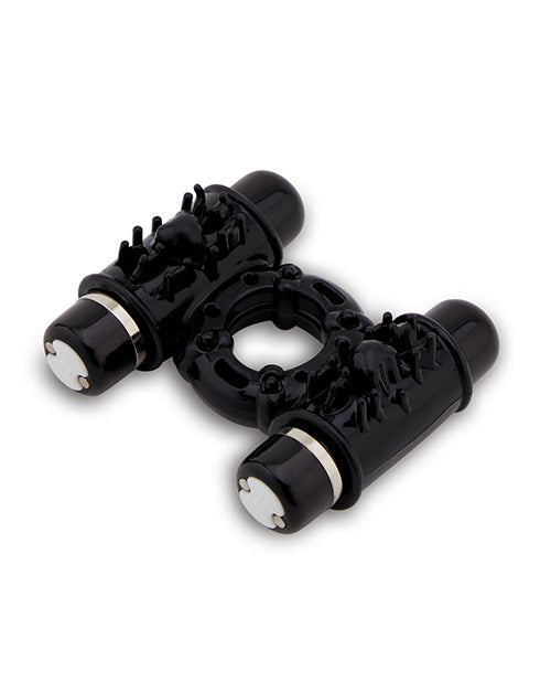 Nu Sensuelle Anneau Pénien Double Action 2x7 Fonctions - Noir