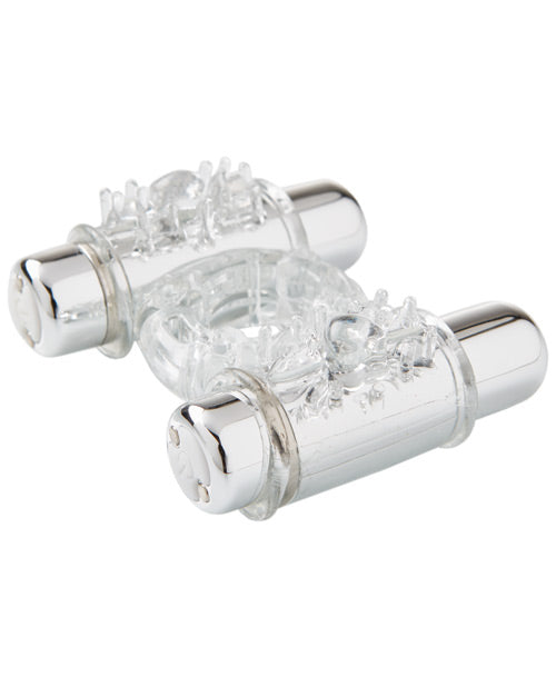 Nu Sensuelle Anneau Pénien Double Action 2x7 Fonctions - Transparent