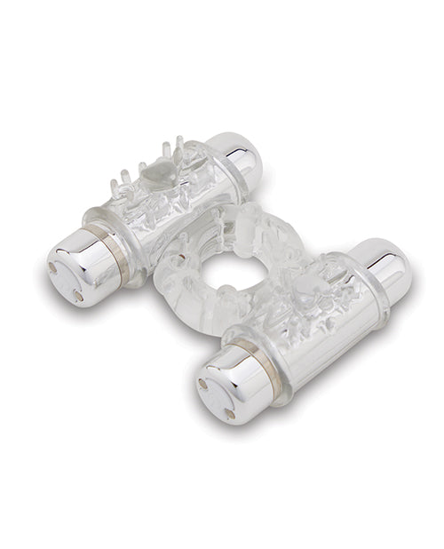 Nu Sensuelle Anneau Pénien Double Action 2x7 Fonctions - Transparent