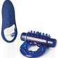 Bague de pénis rechargeable Nu Sensuelle Endure Ultra Flex avec télécommande - Bleue