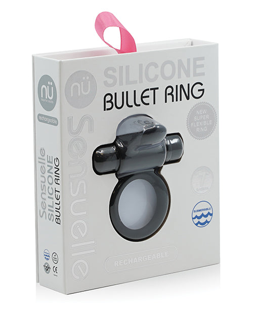 Nu Sensuelle Rev Silicone 7 fonctions Bague Balle avec Pointe Vibrante - Noir
