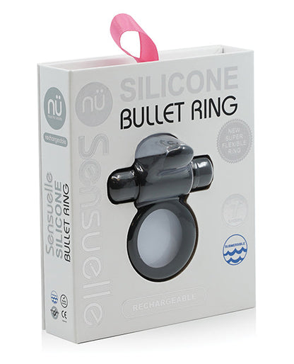 Nu Sensuelle Rev Silicone 7 fonctions Bague Balle avec Pointe Vibrante - Noir
