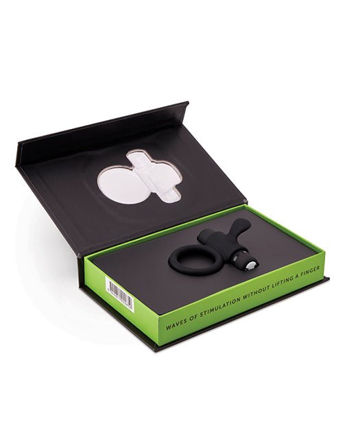 Nu Sensuelle Rev Silicone 7 fonctions Bague Balle avec Pointe Vibrante - Noir