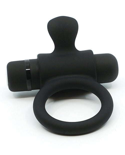 Nu Sensuelle Rev Silicone 7 fonctions Bague Balle avec Pointe Vibrante - Noir