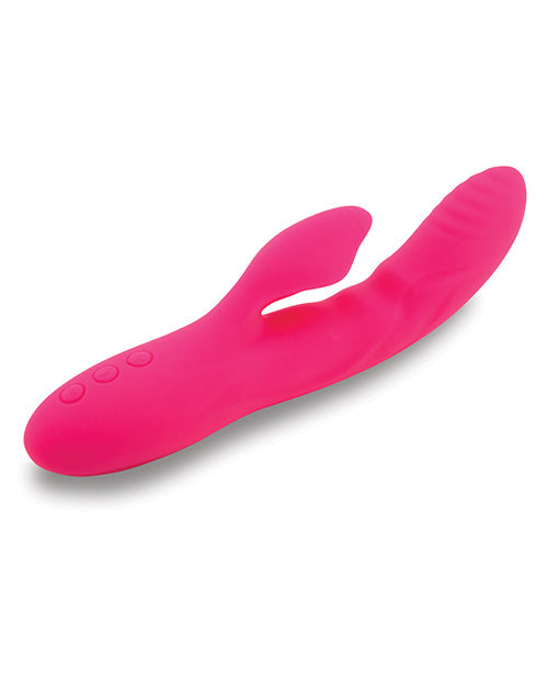 Vibromasseur lapin Nu Sensuelle | Vibromasseur point G Nubii Kiah Turbo Boost | Vibromasseur clitoridien chauffant à double stimulation rose