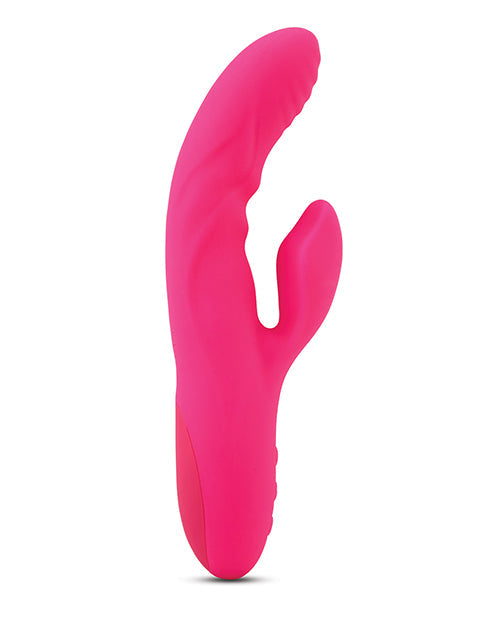 Vibrador de conejo Nu Sensuelle | Vibrador de punto G Nubii Kiah Turbo Boost | Vibrador de clítoris rosa de doble estimulación con calor