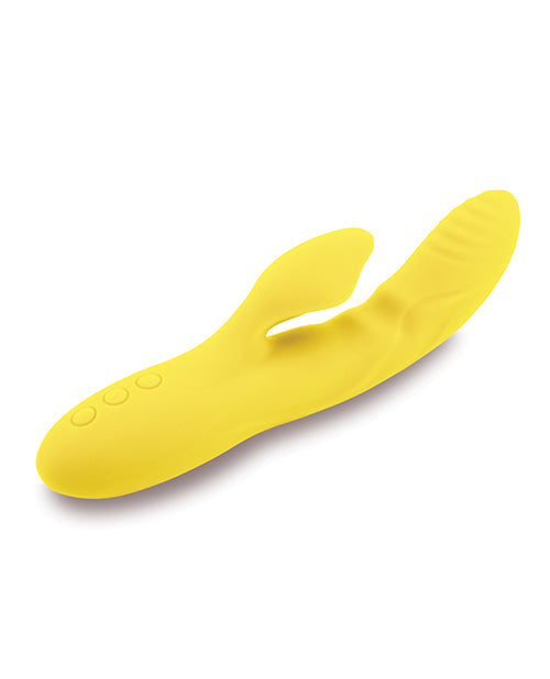 Vibromasseur Lapin Nu Sensuelle | Vibromasseur Point G Nubii Kiah Turbo Boost | Vibromasseur Clitoridien Chauffant Double Stimulation Jaune