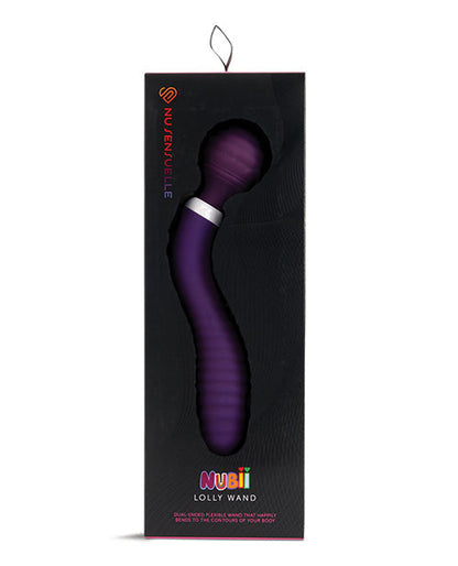 Nu Sensuelle Lolly Varita Flexible de Doble Extremo Nubii - Morado