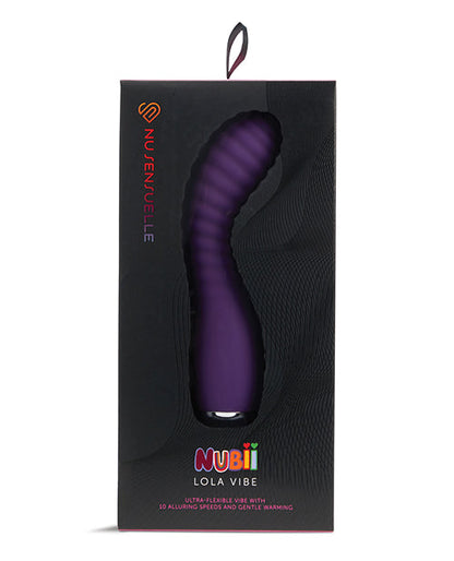 Vibromasseur chauffant flexible Nu Sensuelle Lola Nubii - Violet