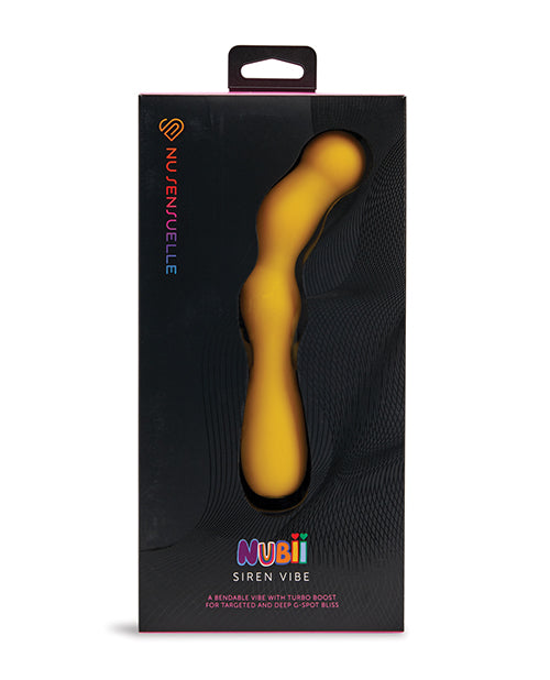 Vibromasseur point G Nu Sensuelle Siren Nubii articulé - Jaune