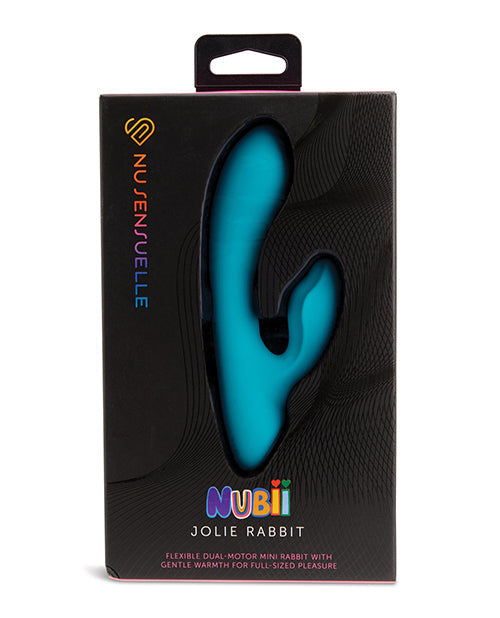 Vibrador de punto G Nu Sensuelle | Vibrador de clítoris Jolie Nubii azul | Minivibrador térmico con diseño de conejo | El mejor vibrador para mujeres