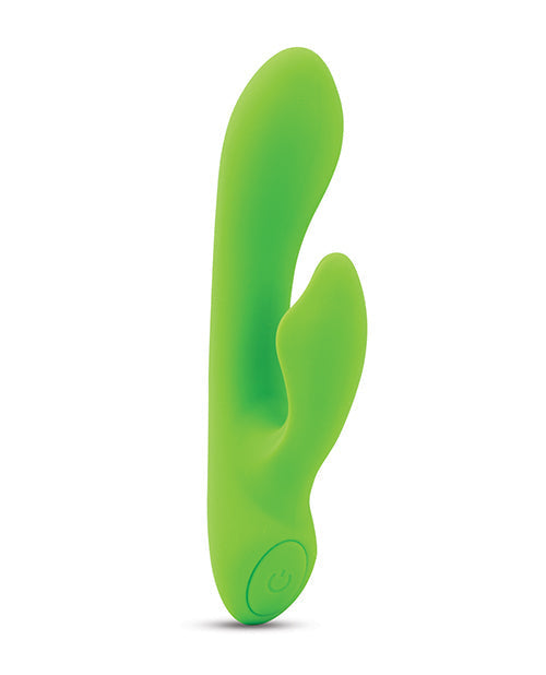 Vibromasseur point G Nu Sensuelle | Vibromasseur clitoridien Jolie Nubii vert citron | Mini vibromasseur lapin chauffant | Meilleur vibromasseur pour femme