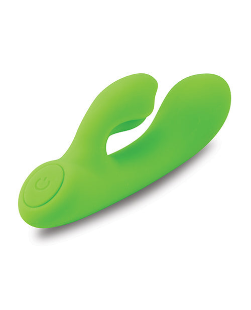 Vibromasseur point G Nu Sensuelle | Vibromasseur clitoridien Jolie Nubii vert citron | Mini vibromasseur lapin chauffant | Meilleur vibromasseur pour femme