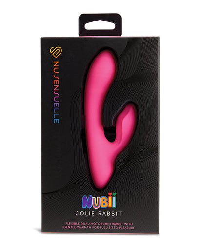 Vibromasseur point G Nu Sensuelle | Vibromasseur clitoridien rose Jolie Nubii | Mini vibromasseur lapin chauffant | Meilleur vibromasseur pour femme