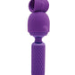Nu Sensuelle Harlow Mini Varita con Accesorio Masturbador - Púrpura