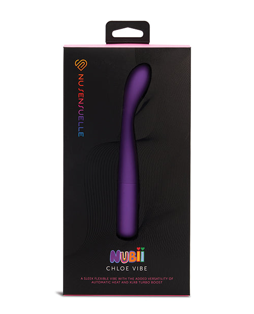 Vibromasseur point G Nu Sensuelle Chloe Nubii avec Turbo et Chaleur - Violet
