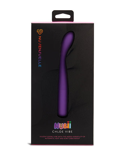 Vibromasseur point G Nu Sensuelle Chloe Nubii avec Turbo et Chaleur - Violet