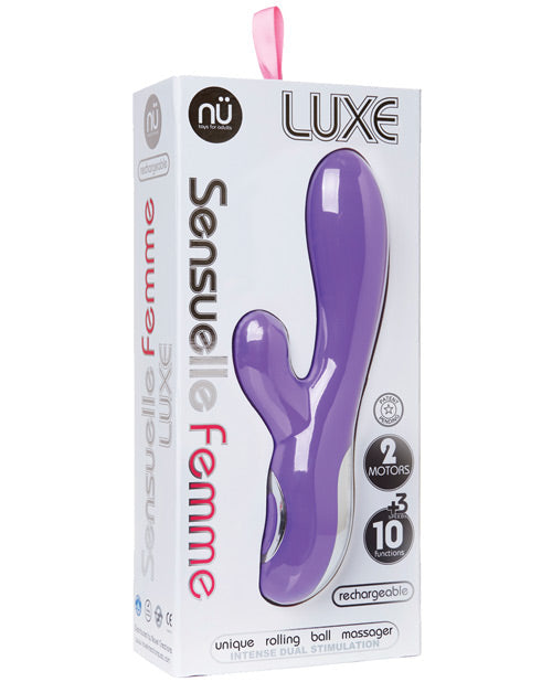 Vibreur Point G Nu Sensuelle | Vibreur Lapin Femme Luxe 10 fonctions | Vibreur Masseur Clitoridien Violet
