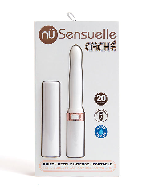 Nu Sensuelle Cache Vibrador Labial con 20 Funciones - Blanco
