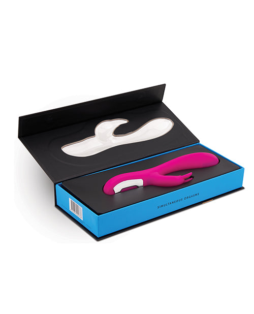 Vibromasseur point G Nu Sensuelle | Vibromasseur lapin rechargeable Giselle | Vibromasseur clitoridien magenta | Meilleur vibromasseur pour femme