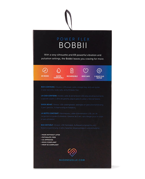 Vibromasseur Balle Nu Sensuelle Bobbii | Petit Vibromasseur 69 Fonctions | Rose Millénial Étanche Flexible | Meilleur Vibromasseur pour Femmes