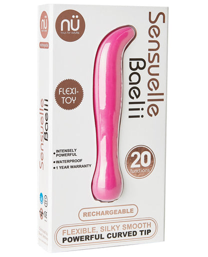 Vibromasseur point G souple Nu Sensuelle Baelii 20 fonctions - Magenta