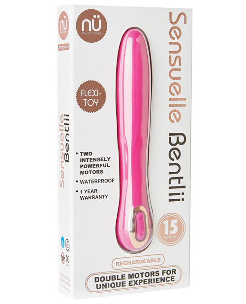 Vibromasseur flexible Nu Sensuelle Bentlii 2 Motors - Magenta