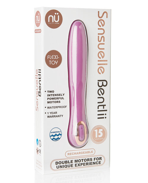 Nu Sensuelle Bentlii 2 Motors Flexible Vibe - Violet Orchidée