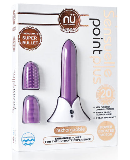 Nu Sensuelle Point Plus Vibrador Bala Recargable - Morado