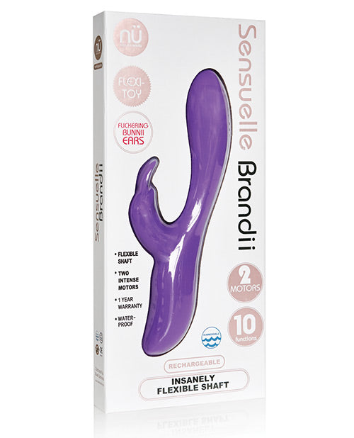 Vibromasseur point G Nu Sensuelle | Vibromasseur lapin pliable Brandii | Vibromasseur clitoridien violet | Meilleur vibromasseur pour femme