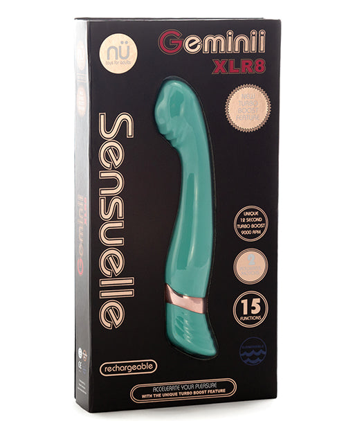 Nu Sensuelle Geminii XLR8 Turbo Boost Point G - Bleu Électrique