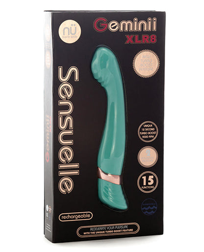 Nu Sensuelle Geminii XLR8 Turbo Boost Point G - Bleu Électrique