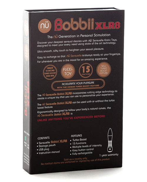 Nu Sensuelle Bobbii Vibrateur flexible XLR8 Turbo Boost - Ultraviolet