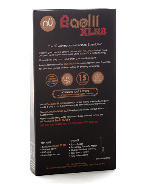 Nu Sensuelle Baelii Flexible Point G XLR8 Turbo Boost - Bleu électrique