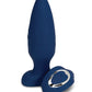 Vibromasseur Plug Anal Vertical avec Billes Nu Sensuelle Andii - Bleu Marine