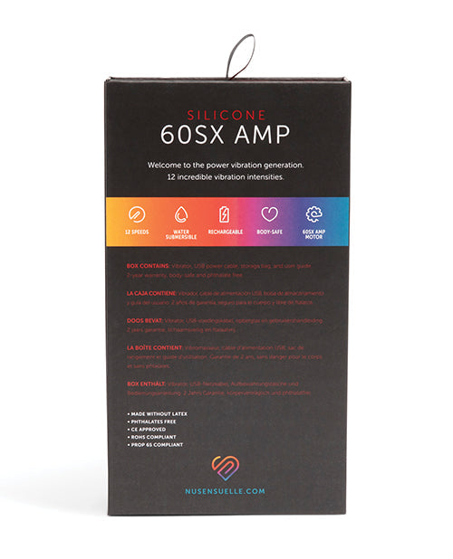 Nu Sensuelle 60SX AMP Bala de silicona - Negra