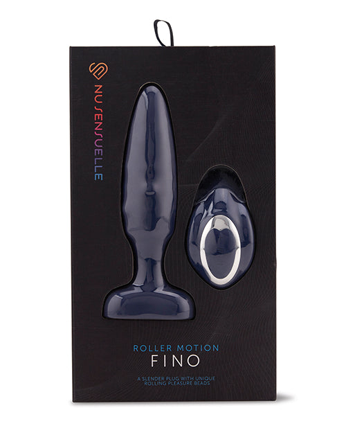 Nu Sensuelle Fino Roller Motion Plug - Bleu marine